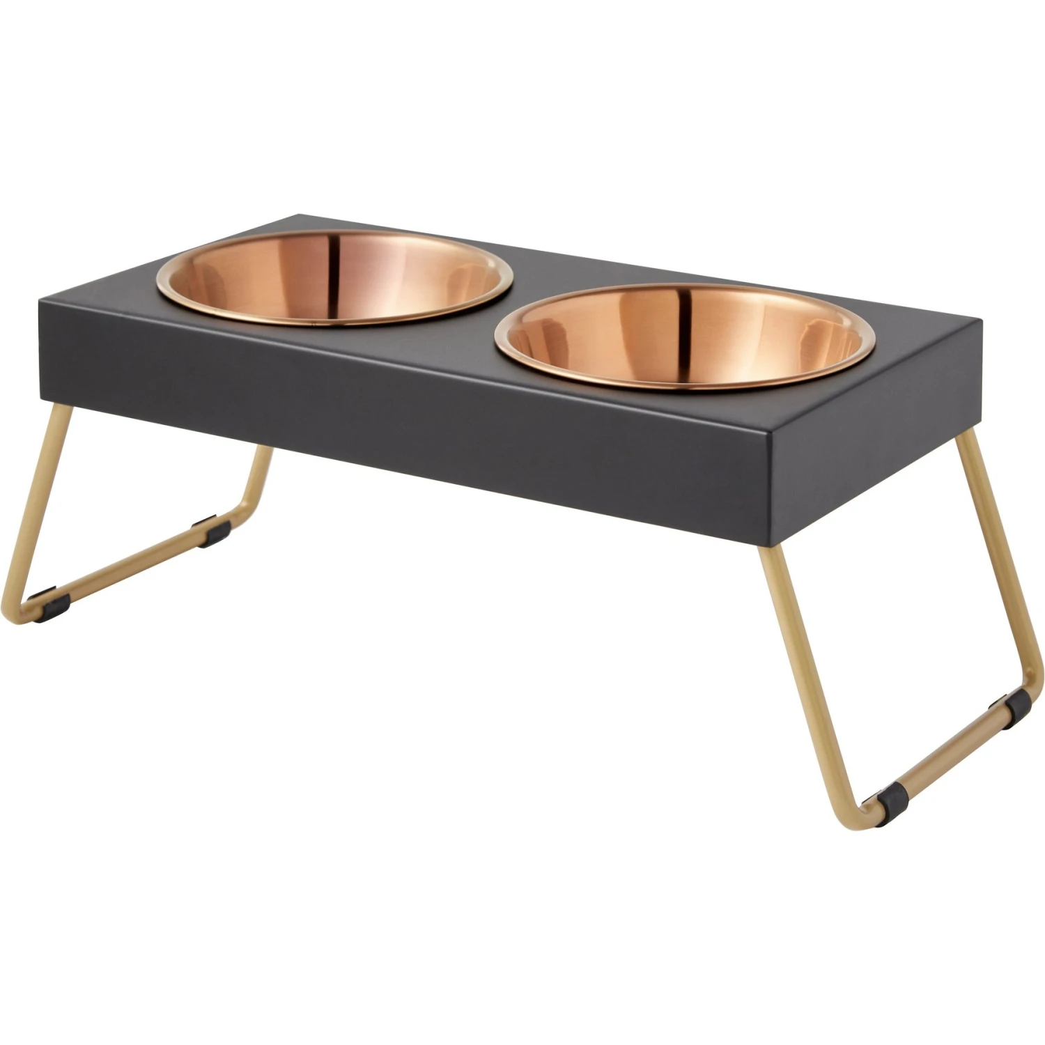 Frisco Copper Stainless Steel Elevated Foldable Double Dog & Cat Bowls 7 Frisco Copper Stainless Steel Elevated Foldable Double Dog & Cat Bowls - Image 7
