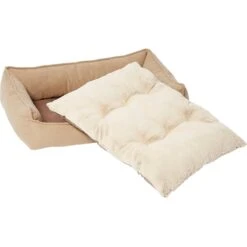 Frisco Faux Felt Flange Edge Bolster Cat & Dog Bed -Pet Dog Shop 255166 PT2. AC SS1800 V1616011910