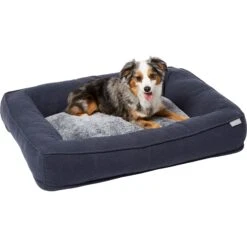 Frisco Faux Felt Orthopedic Rectangular Bolster Dog Bed W/Removable Cover 7 Frisco Faux Felt Orthopedic Rectangular Bolster Dog Bed W/Removable Cover -Pet Dog Shop 255177 PT2. AC SS1800 V1616013143