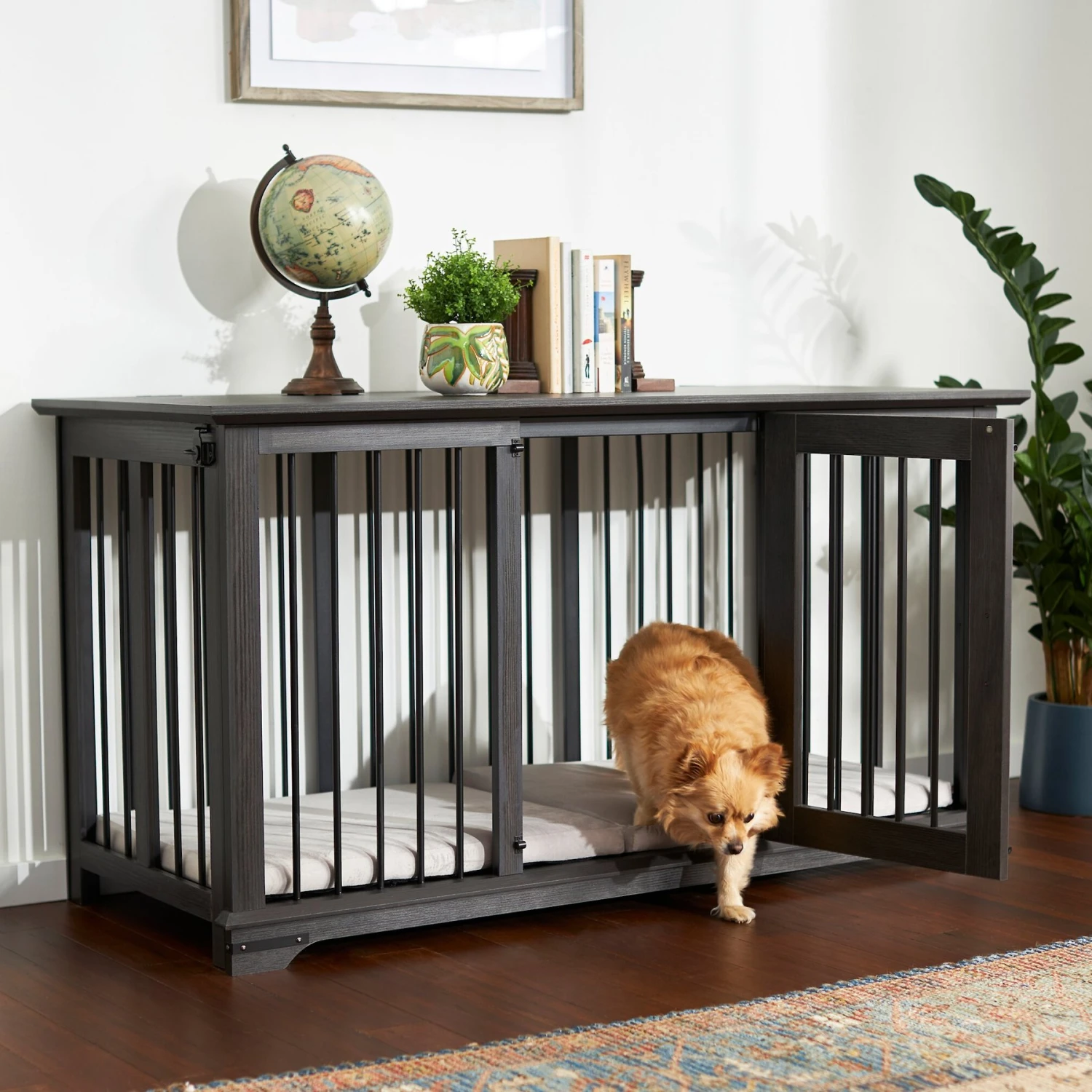 Frisco "Broadway" Dog Crate Credenza & Mat Kit 1 Frisco "Broadway" Dog Crate Credenza & Mat Kit
