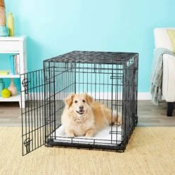 Frisco Heavy Duty Fold & Carry Double Door Collapsible Wire Dog Crate & Frisco Wire Dog & Small Pet Exercise Pen With Step-Through Door -Pet Dog Shop 255537 PT2. AC SS1800 V1603646531