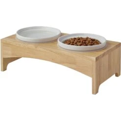 Frisco Ceramic Dog & Cat Double Diner With Elevated Wood Stand 9 Frisco Ceramic Dog & Cat Double Diner With Elevated Wood Stand -Pet Dog Shop 256052 PT4. AC SS1800 V1615311799