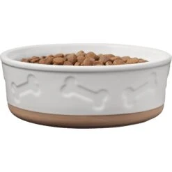 Frisco Bones Non-skid Ceramic Dog & Cat Bowl -Pet Dog Shop 256074 PT3. AC SS1800 V1615313594