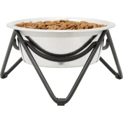Frisco Triangle Iron Non-Skid Elevated Dog & Cat Bowl 10 Frisco Triangle Iron Non-Skid Elevated Dog & Cat Bowl -Pet Dog Shop 257155 PT2. AC SS1800 V1615312981