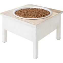 Frisco Farm House Wood Elevated Non-Skid Stainless Steel Dog Bowl -Pet Dog Shop 257160 PT2. AC SS1800 V1612366712