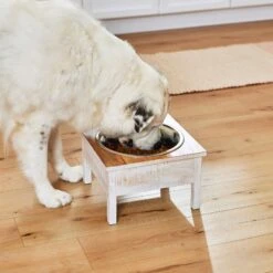 Frisco Farm House Wood Elevated Non-Skid Stainless Steel Dog Bowl -Pet Dog Shop 257160 PT8. AC SS1800 V1615932139
