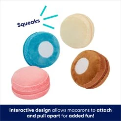 Frisco Macaron Interactive Plush Squeaky Dog Toy -Pet Dog Shop 264438 PT2. AC SS1800 V1686579622