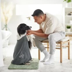 Frisco Embroidered Pawprint Microfiber Dog Bath Cape Towel 11 Frisco Embroidered Pawprint Microfiber Dog Bath Cape Towel -Pet Dog Shop 269038 PT5. AC SS1800 V1624552976