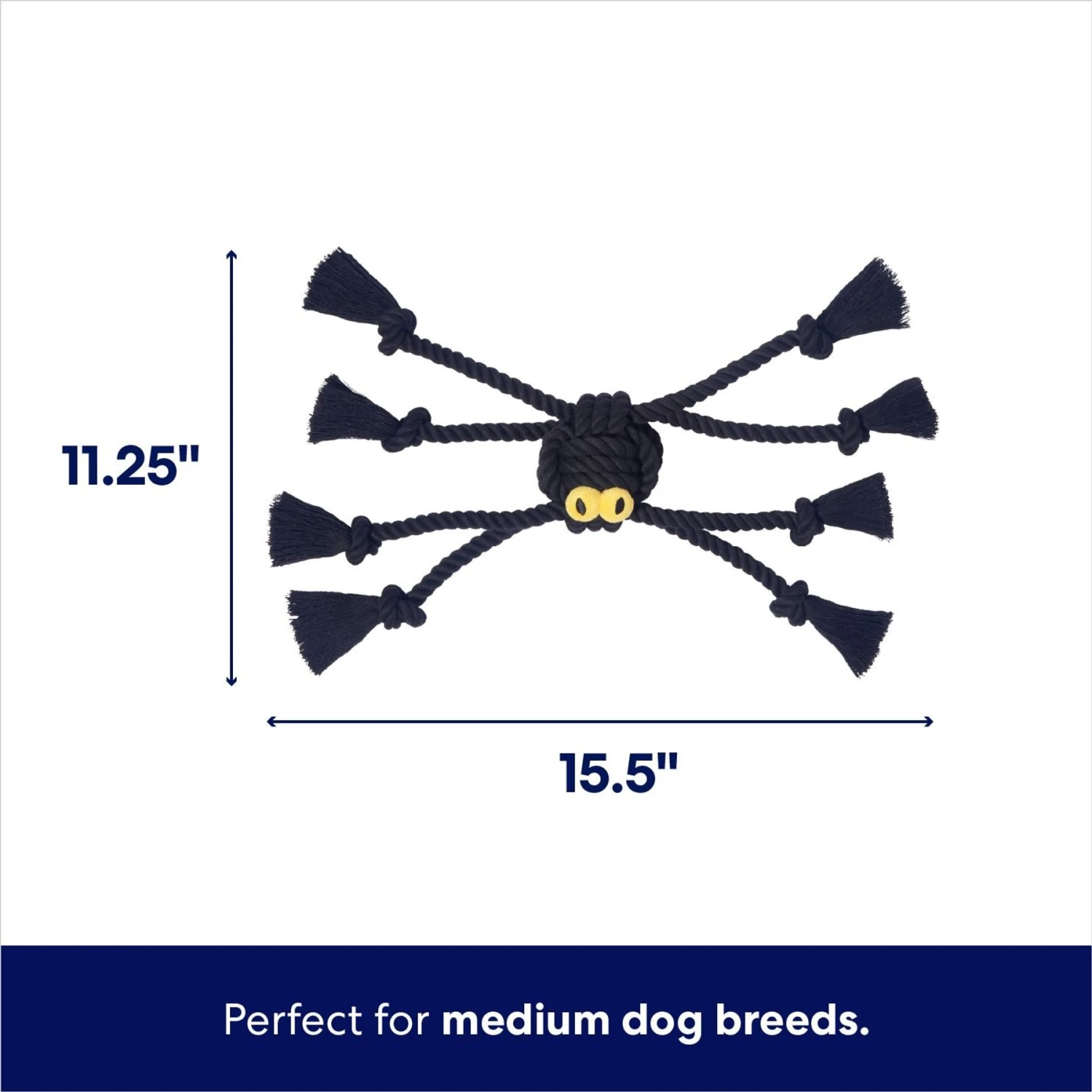 Frisco Halloween Spider Rope Dog Toy 2 Frisco Halloween Spider Rope Dog Toy - Image 2
