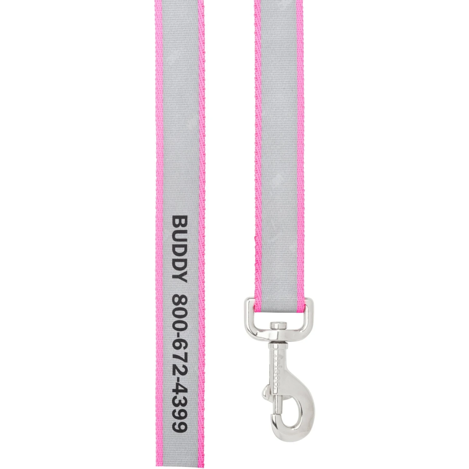 Frisco Solid Polyester Personalized Reflective Dog Leash 2 Frisco Solid Polyester Personalized Reflective Dog Leash - Image 2
