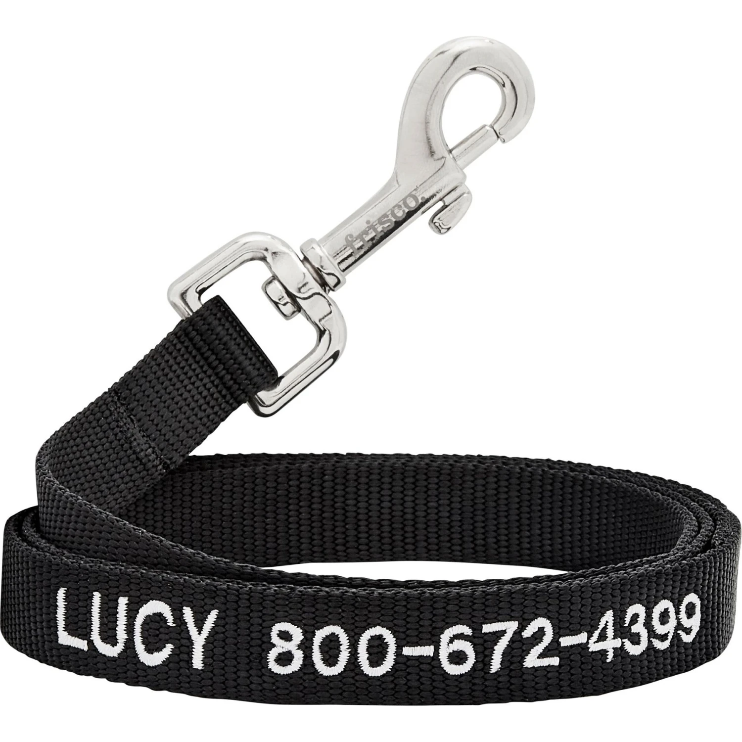 Frisco Solid Nylon Personalized Dog Leash 1 Frisco Solid Nylon Personalized Dog Leash