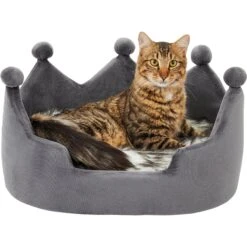 Frisco Faux Fur Crown Pillow Cat & Dog Bed -Pet Dog Shop 270886 PT3. AC SS1800 V1626294188