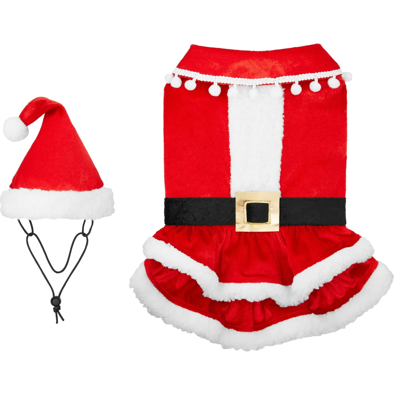 Frisco Mrs. Claus Dog & Cat Costume 4 Frisco Mrs. Claus Dog & Cat Costume - Image 4