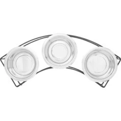 Frisco Multi Pet Feeding 3-Bowls Curved Stainless Steel Dog & Cat Bowl -Pet Dog Shop 277563 PT4. AC SS1800 V1627935475