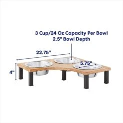 Frisco Multi Pet Feeding Corner Wood 3-Bowls Stainless Steel Dog & Cat Bowl 7 Frisco Multi Pet Feeding Corner Wood 3-Bowls Stainless Steel Dog & Cat Bowl -Pet Dog Shop 277573 PT1. AC SS1800 V1692728306