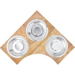 Frisco Multi Pet Feeding Corner Wood 3-Bowls Stainless Steel Dog & Cat Bowl 9 Frisco Multi Pet Feeding Corner Wood 3-Bowls Stainless Steel Dog & Cat Bowl -Pet Dog Shop 277573 PT4. AC SS1800 V1627935017