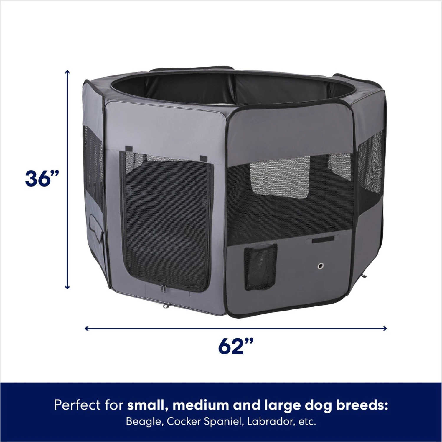 Frisco Soft-Sided Dog, Cat & Small Pet Exercise Playpen 2 Frisco Soft-Sided Dog, Cat & Small Pet Exercise Playpen - Image 2