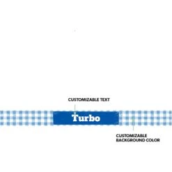 Frisco Personalized Gingham Plaid Small Dog & Cat Bowl -Pet Dog Shop 278928 PT1. AC SS1800 V1629145912