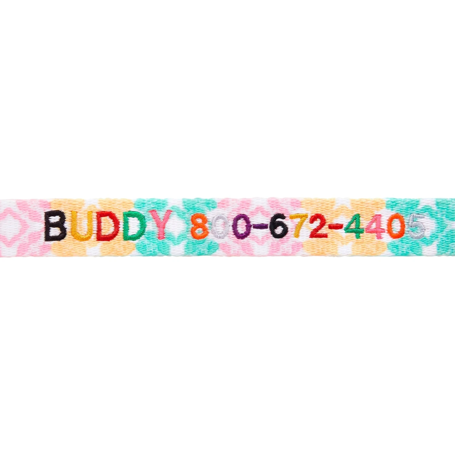 Frisco Pastel Tie Dye Polyester Personalized Dog Collar 3 Frisco Pastel Tie Dye Polyester Personalized Dog Collar - Image 3