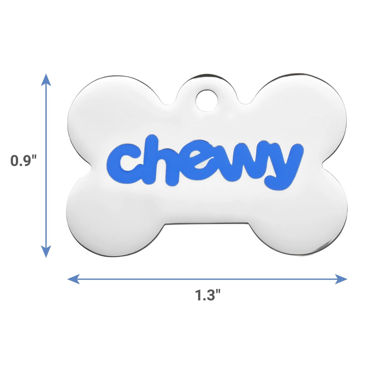 Frisco Chewy Stainless Steel Personalized Dog ID Tag With Enamel Infill 2 Frisco Chewy Stainless Steel Personalized Dog ID Tag With Enamel Infill - Image 2