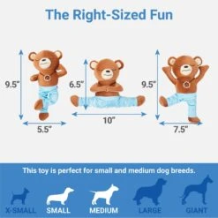 Frisco New Year, New Me Namaste Bear Plush Squeaky Dog Toy -Pet Dog Shop 288905 PT1. AC SS1800 V1640722504