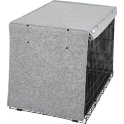 Frisco Faux Linen Dog Crate Cover -Pet Dog Shop 289630 PT3. AC SS1800 V1644248867