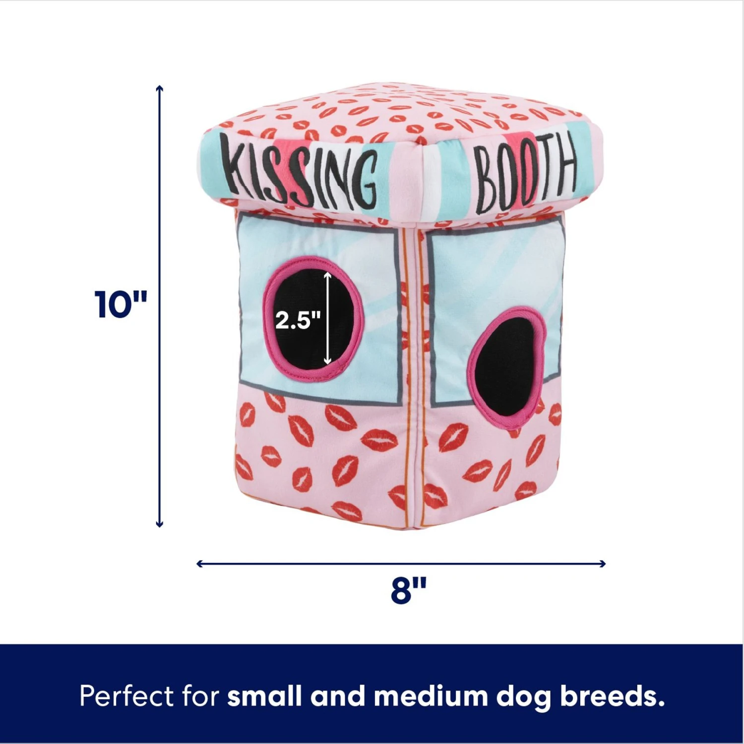Frisco Valentine Kissing Booth Hide & Seek Puzzle Plush Squeaky Dog Toy 2 Frisco Valentine Kissing Booth Hide & Seek Puzzle Plush Squeaky Dog Toy - Image 2