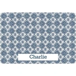 Frisco Boho Damask Personalized Dog & Cat Placemat