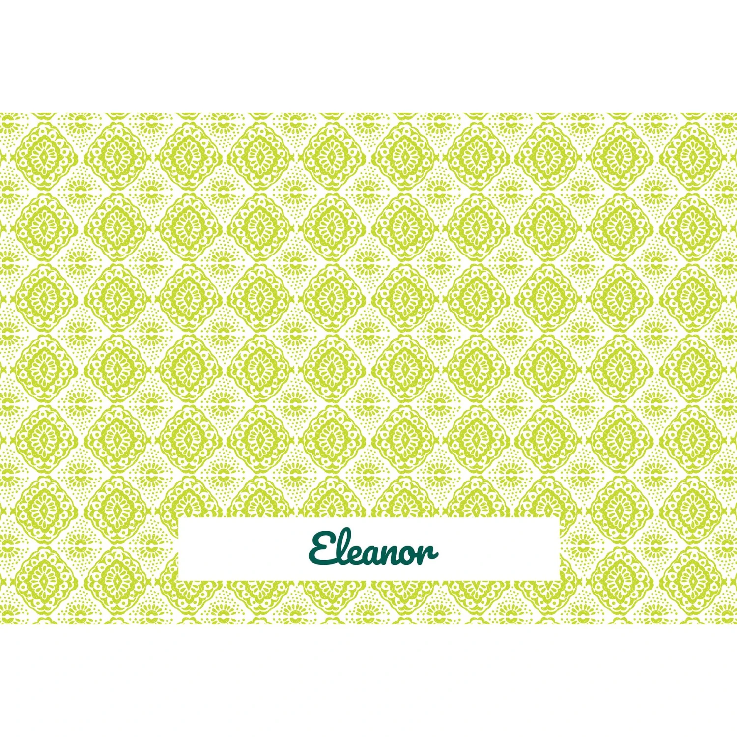 Frisco Boho Damask Personalized Dog & Cat Placemat 3 Frisco Boho Damask Personalized Dog & Cat Placemat - Image 3