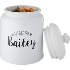 Frisco Ceramic "Treats For" Personalized Treat Jar, 13 Cup, 104oz -Pet Dog Shop 301185 PT4. AC SS1800 V1630732926