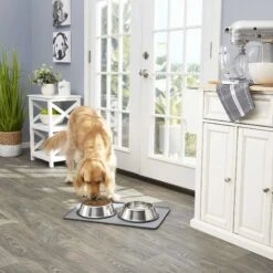 Frisco Fold & Carry Double Door Collapsible Wire Dog Crate & Mat Kit & Frisco Stainless Steel Bowl 15 Frisco Fold & Carry Double Door Collapsible Wire Dog Crate & Mat Kit & Frisco Stainless Steel Bowl -Pet Dog Shop 303428 PT7. AC SS1800 V1623045760