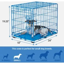 Frisco Two Door Top Load Plastic Dog & Cat Kennel & Frisco Fold & Carry Single Door Collapsible Wire Dog Crate, Pink -Pet Dog Shop 303656 PT6. AC SS1800 V1623065549