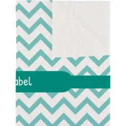 Frisco Personalized Subtle Chevron Sherpa Cat & Dog Blanket, 30" X 40" -Pet Dog Shop 303836 PT2. AC SS1800 V1637609798