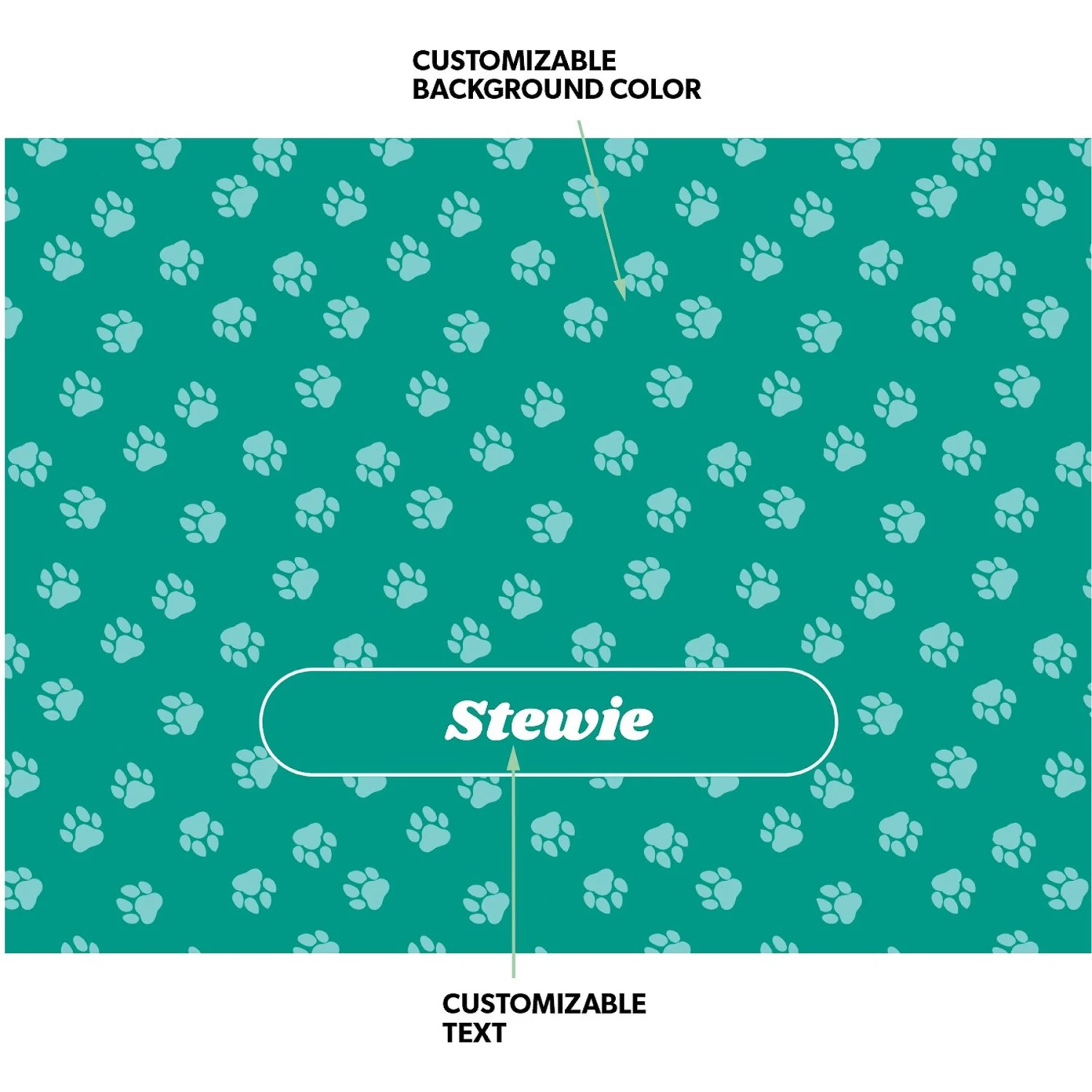 Frisco Personalized Paws Sherpa Cat & Dog Blanket, 30" X 40" 4 Frisco Personalized Paws Sherpa Cat & Dog Blanket, 30" X 40" - Image 4