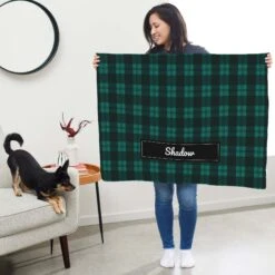 Frisco Personalized Plaid Soft Fleece Cat & Dog Blanket, 30" X 40" 11 Frisco Personalized Plaid Soft Fleece Cat & Dog Blanket, 30" X 40" -Pet Dog Shop 303999 PT5. AC SS1800 V1637610115
