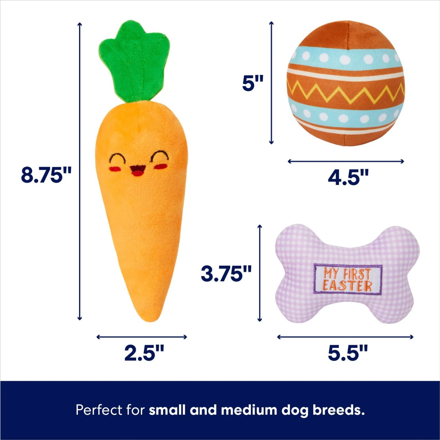 Frisco Easter Puppy Plush Dog Toy 3 Frisco Easter Puppy Plush Dog Toy - Image 3