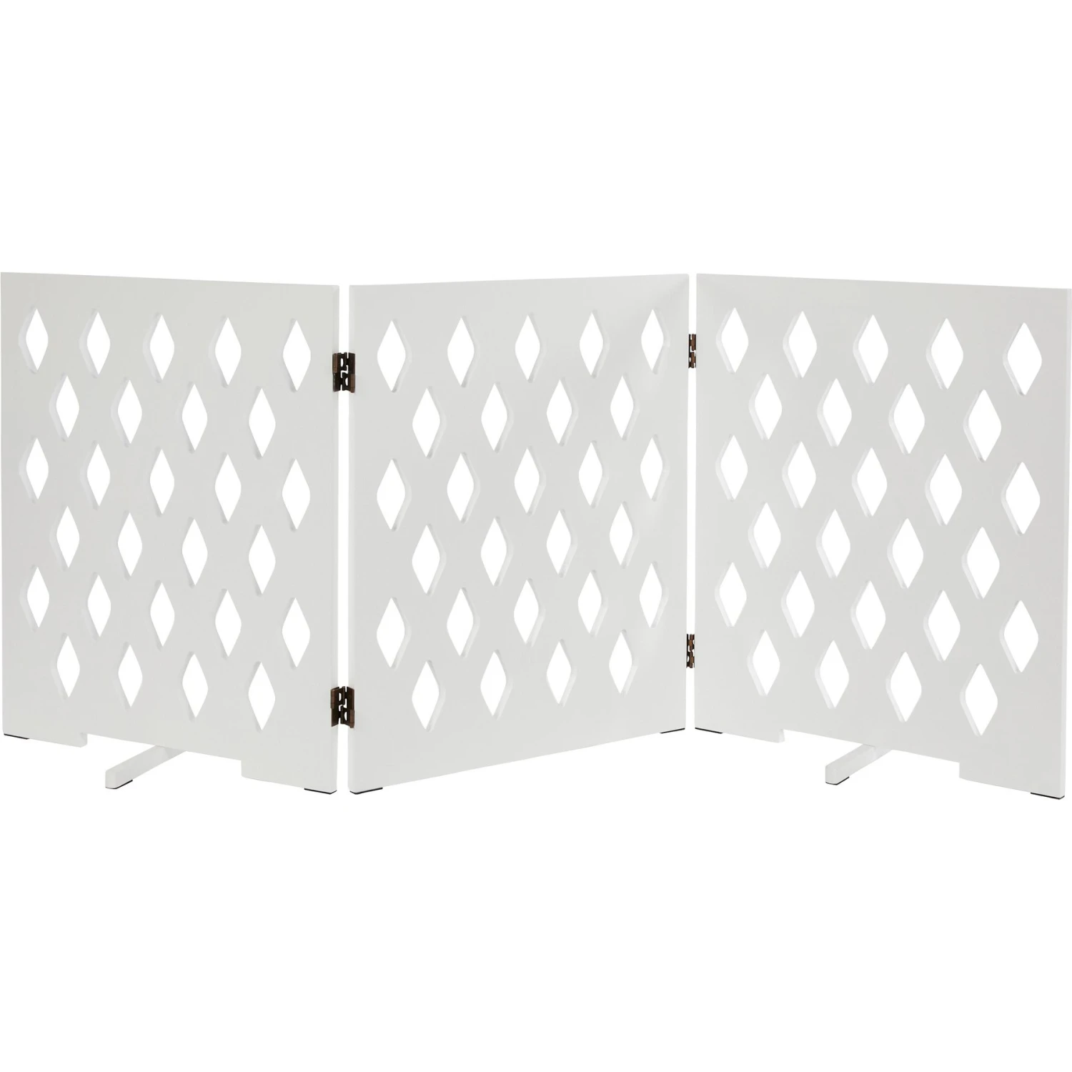 Frisco Deco Diamond Shape 3-Panel Dog Gate 3 Frisco Deco Diamond Shape 3-Panel Dog Gate - Image 3