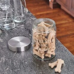 Frisco Paw Print Glass Personalized Treat Jar With Lid, 5 Cup, 40oz 9 Frisco Paw Print Glass Personalized Treat Jar With Lid, 5 Cup, 40oz -Pet Dog Shop 309522 PT4. AC SS1800 V1645206391