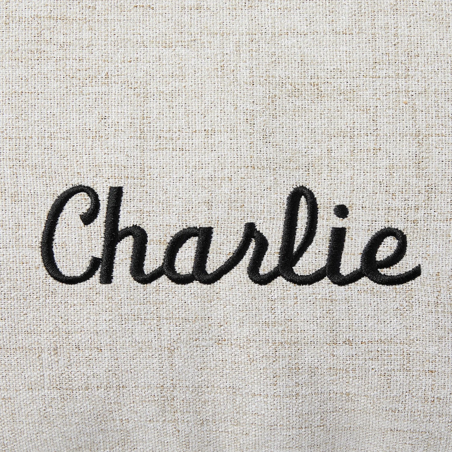 Frisco Personalized Knife Edge Bed, Beige Linen, X-Large 3 Frisco Personalized Knife Edge Bed, Beige Linen, X-Large - Image 3