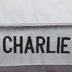 Frisco Personalized Silver Bolstered Bed With Silver Check Bolster, X-Large 7 Frisco Personalized Silver Bolstered Bed With Silver Check Bolster, X-Large -Pet Dog Shop 311772 PT4. AC SS1800 V1630594012