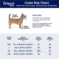 Frisco XX-Large Heavy Duty Enhanced Lock Double Door Wire Dog Crate, Fold & Carry Wire Dog Crate & Mat Kit, 54" 8 Frisco XX-Large Heavy Duty Enhanced Lock Double Door Wire Dog Crate, Fold & Carry Wire Dog Crate & Mat Kit, 54" -Pet Dog Shop 318116 PT2. AC SS1800 V1634322381