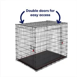 Frisco XX-Large Heavy Duty Enhanced Lock Double Door Wire Dog Crate, Fold & Carry Wire Dog Crate & Mat Kit, 54" 9 Frisco XX-Large Heavy Duty Enhanced Lock Double Door Wire Dog Crate, Fold & Carry Wire Dog Crate & Mat Kit, 54" -Pet Dog Shop 318116 PT3. AC SS1800 V1634154738