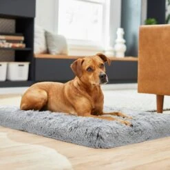 Frisco Eyelash Orthopedic Dog Crate Mat & Frisco Fold & Carry Single Door Collapsible Wire Dog Crate -Pet Dog Shop 319010 PT4. AC SS1800 V1631628403