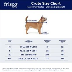 Frisco Ultimate Lightweight Heavy Duty Foldable & Stackable Steel Metal Single Door Dog Crate -Pet Dog Shop 326416 PT2. AC SS1800 V1645739508