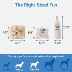 Frisco Mother's Day Gifts Plush Squeaky Dog Toy, 3 Count -Pet Dog Shop 327035 PT1. AC SS1800 V1649870846