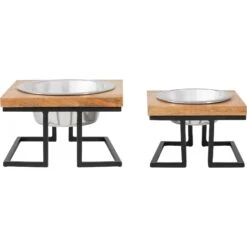 Frisco Premium Wood Elevated Single Dog & Cat Bowl 12 Frisco Premium Wood Elevated Single Dog & Cat Bowl -Pet Dog Shop 331493 PT5. AC SS1800 V1657656891