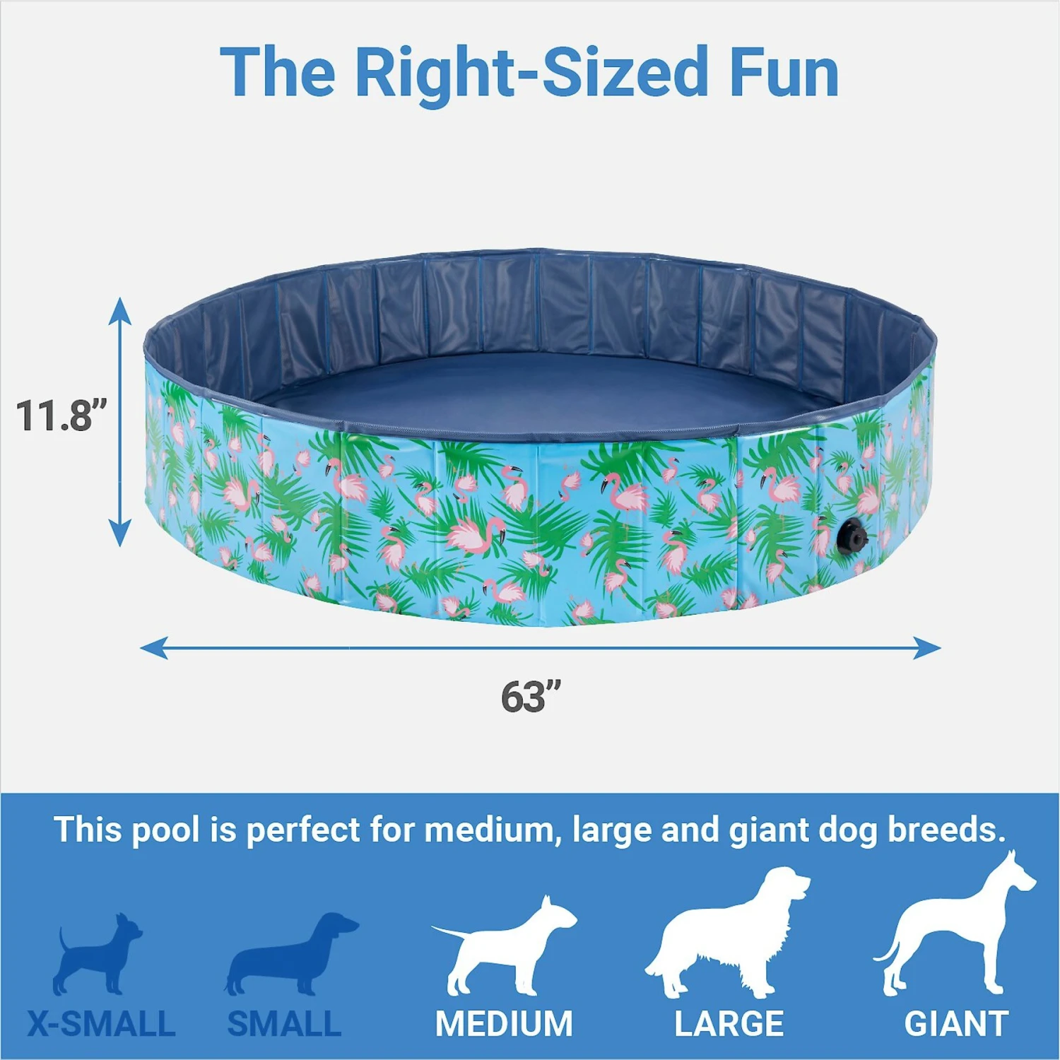 Frisco Outdoor Dog Swimming Pool, Flamingo 2 Frisco Outdoor Dog Swimming Pool, Flamingo - Image 2