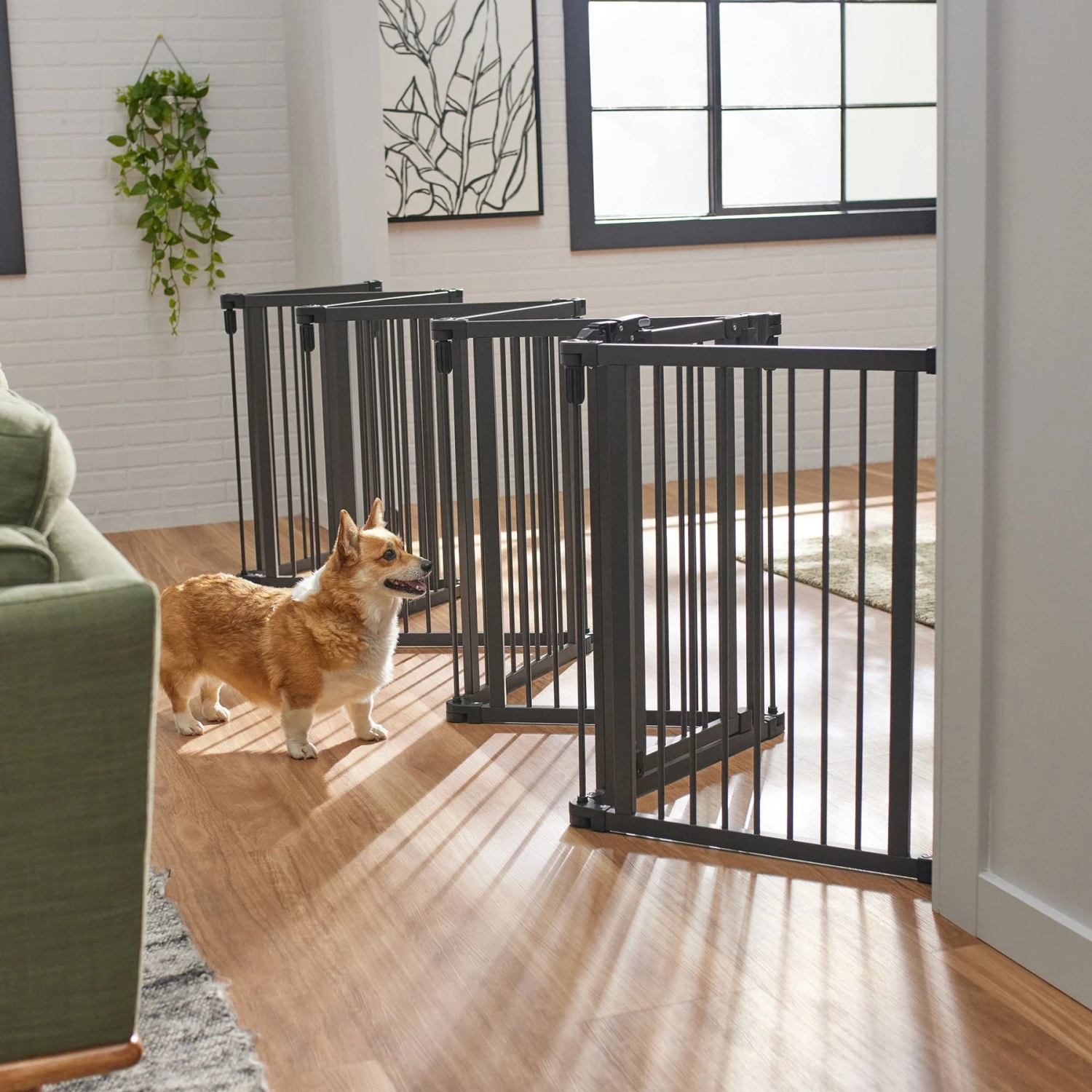 Frisco Wood & Metal 8-Panel Configurable Gate & Playpen 1 Frisco Wood & Metal 8-Panel Configurable Gate & Playpen