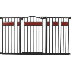 Frisco Wood Accents Extra Wide Auto-close Pet Gate, 30-in -Pet Dog Shop 352631 PT2. AC SS1800 V1657657094