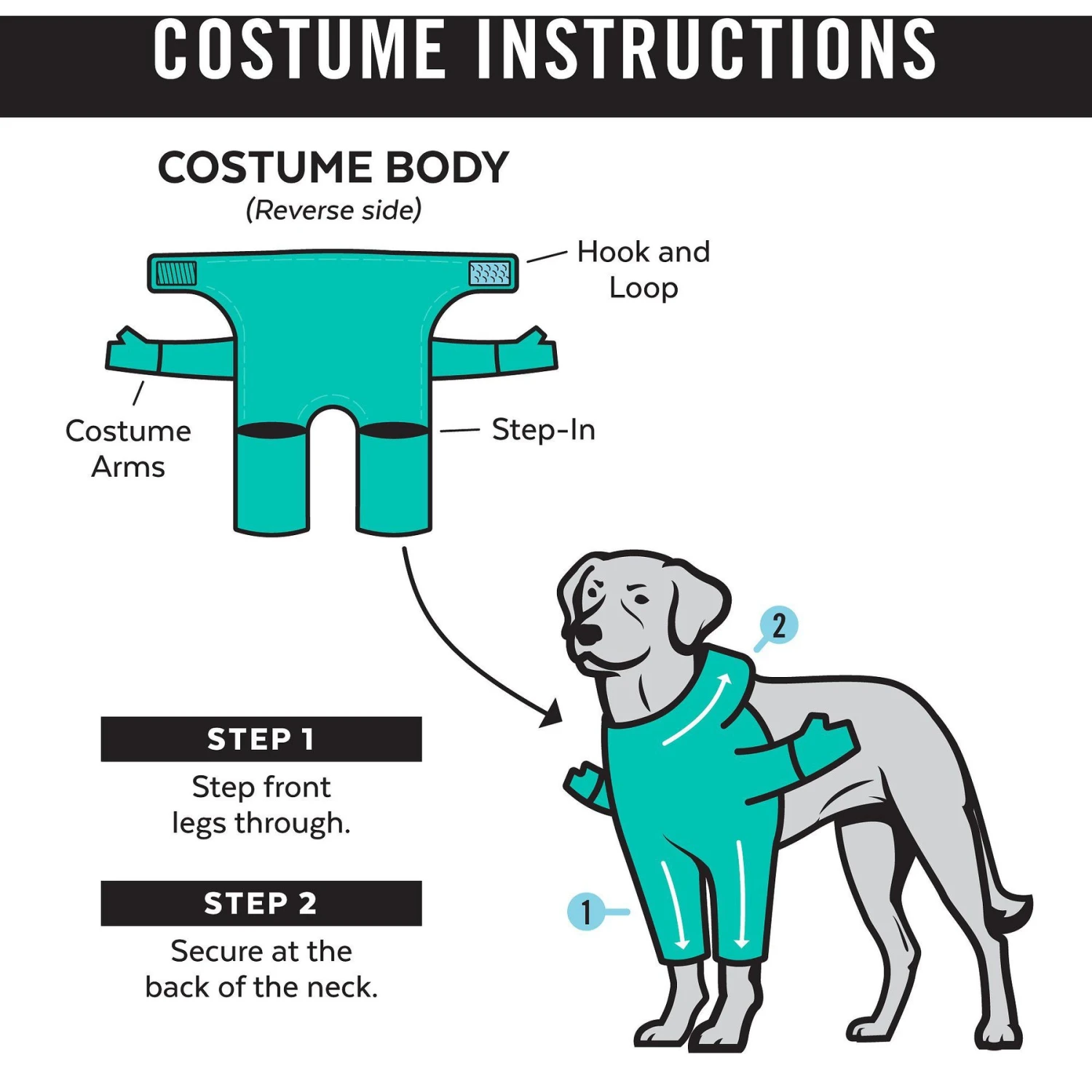 Frisco Front Walking Abominable Snowman Dog & Cat Costume 3 Frisco Front Walking Abominable Snowman Dog & Cat Costume - Image 3